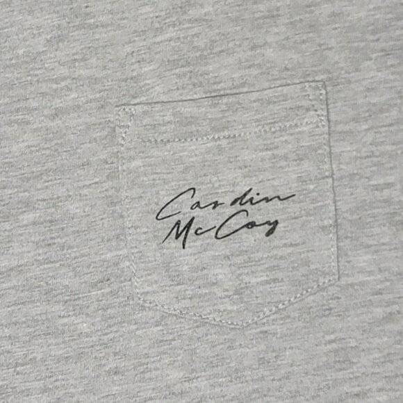 Cardin McCoy gray tshirt Size L 'Enjoy The Ride' w/ red Jeep Excellent Condition - Picture 4 of 8